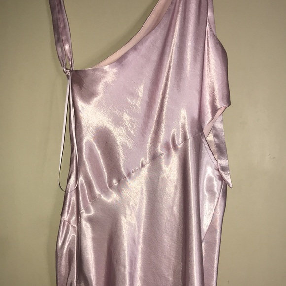 TOPSHOP Satin One Shoulder Dress - Picture 9 of 10